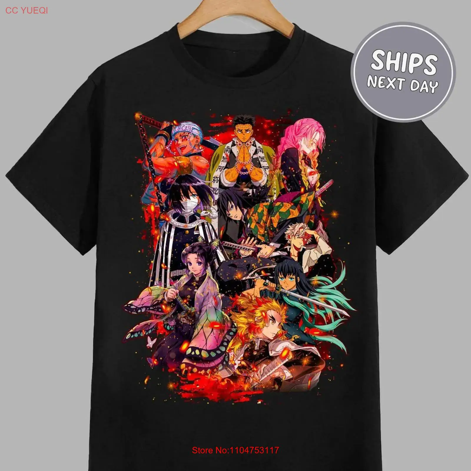 Anime Themed Merchandise - تي شيرت أنيمي Demon Slayer بتصميم