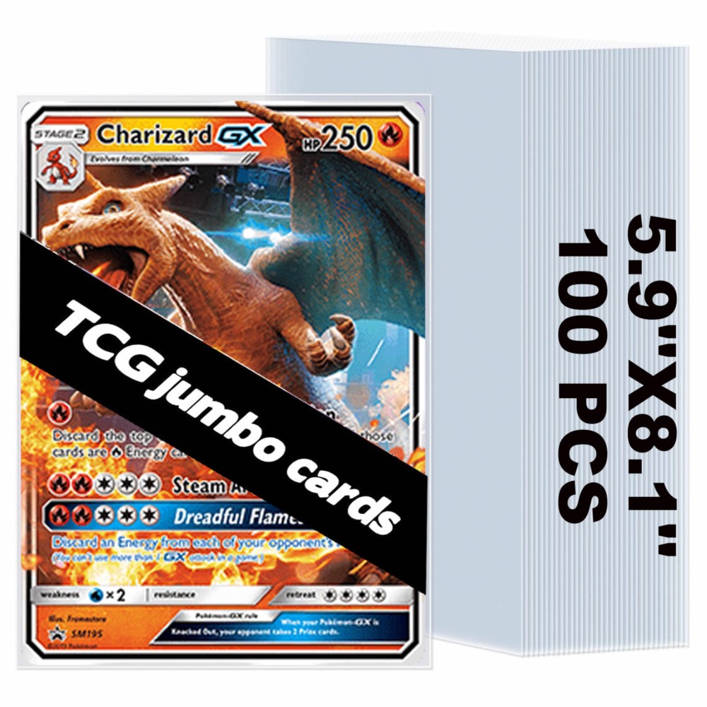 Collector Card Sleeve - 50-250 قطعة من أغلفة البطاقات الشفافة