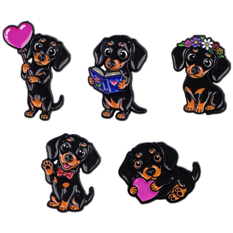 Enamel Pin Set - مجموعة من 5 دبابيس مينا لطيفة