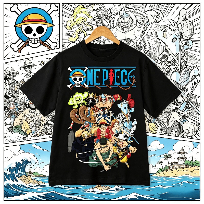 Zoro Anime Merchandise - تي شيرت رجالي مطبوع بتصميم أنمي