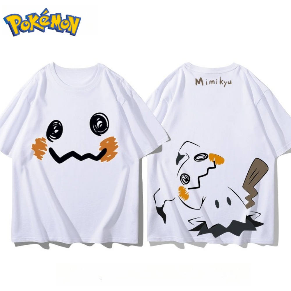 Anime Merchandise Store Japan - بوكيمون ميميكيو الأمامي والخلفي تي شيرت