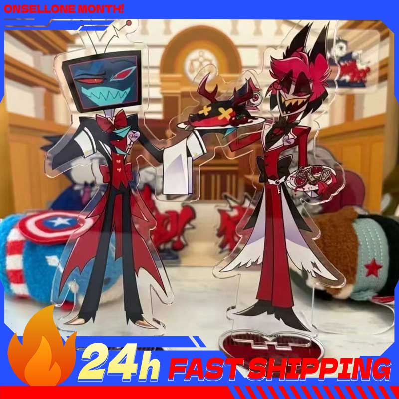 Anime Merch - 2 قطعة ملحقات أنيمي Hazbin Alastor