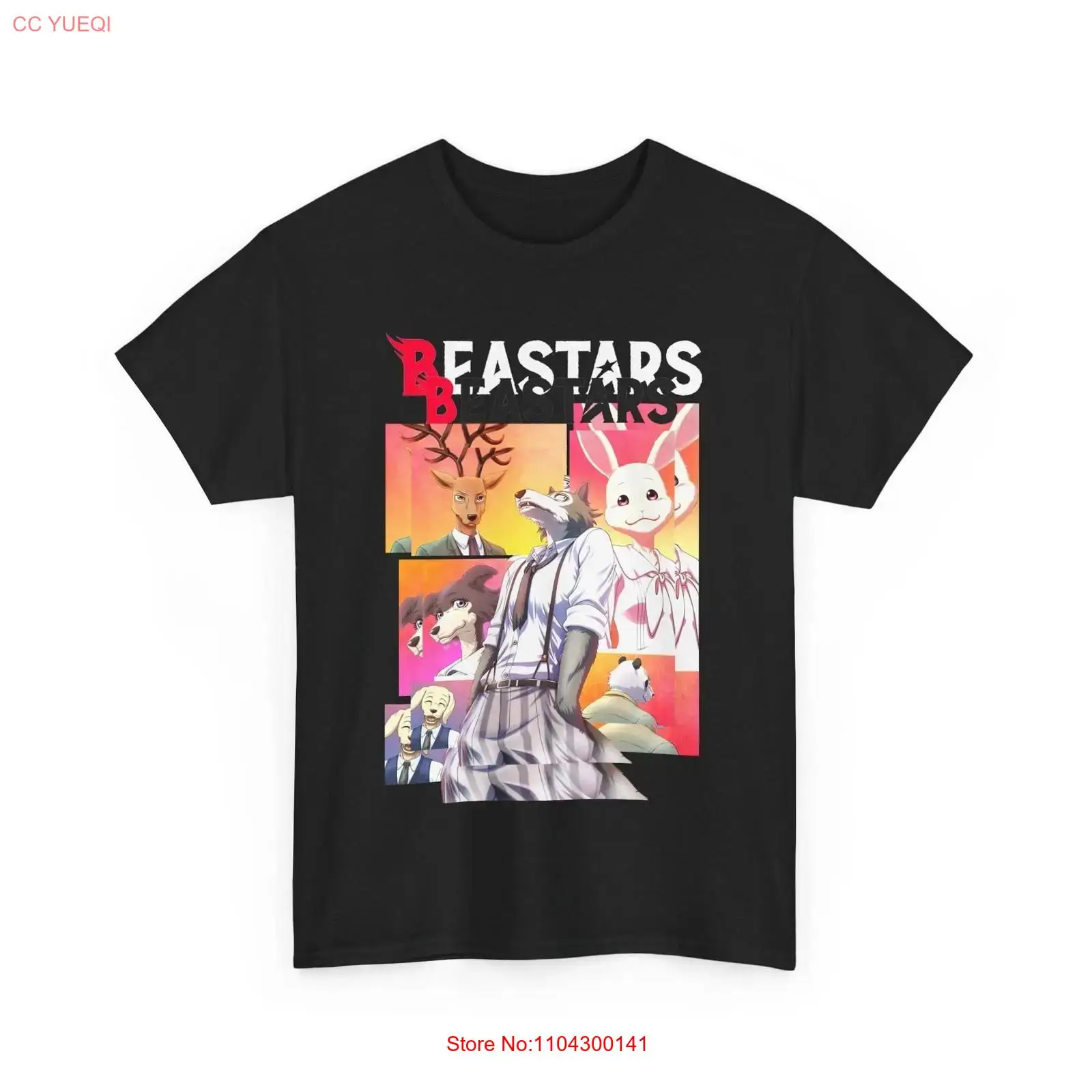 Anime Themed Merchandise - تي شيرت أنمي بيستارز ليغوشي أسود
