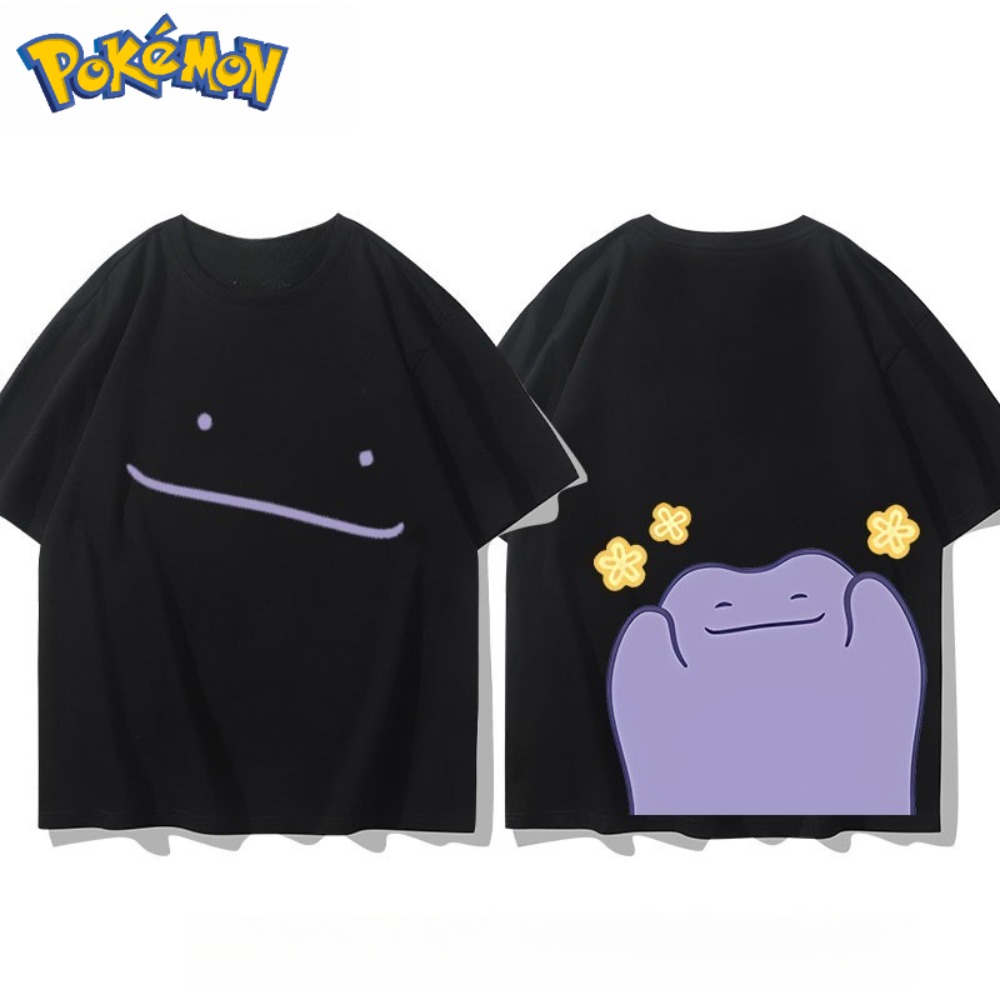 Anime Merchandise Store Japan - بوكيمون ديتو الأمامي والخلفي تي شيرت
