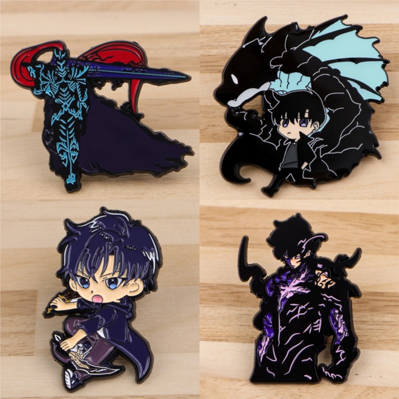 Enamel Pin Set - دبابيس وشارات مينا بتصميم شخصية كرتونية