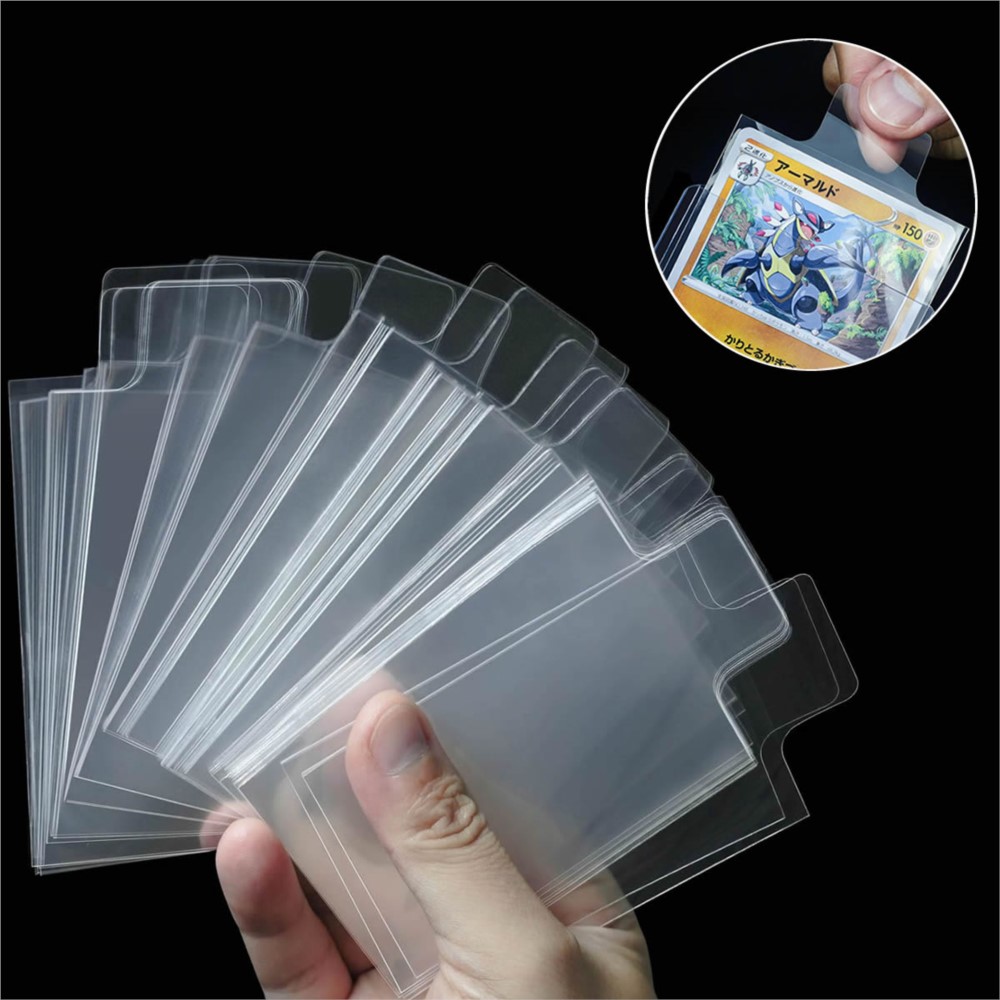 Collector Card Sleeve - 100-500 قطعة من أغلفة البطاقات الشفافة