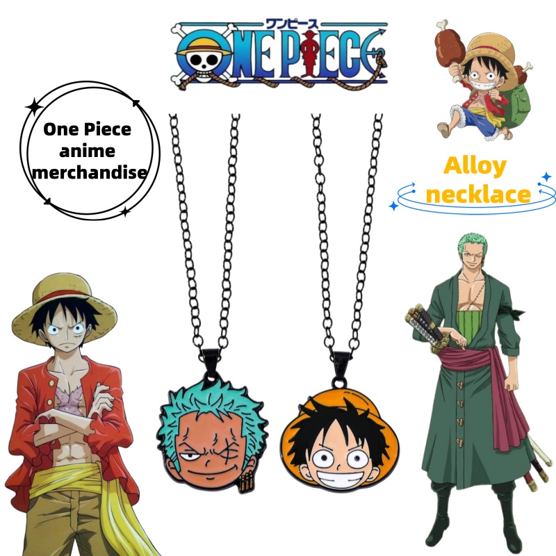 Zoro Anime Merchandise - قلادة شخصيات أنمي ون بيس الجديدة،