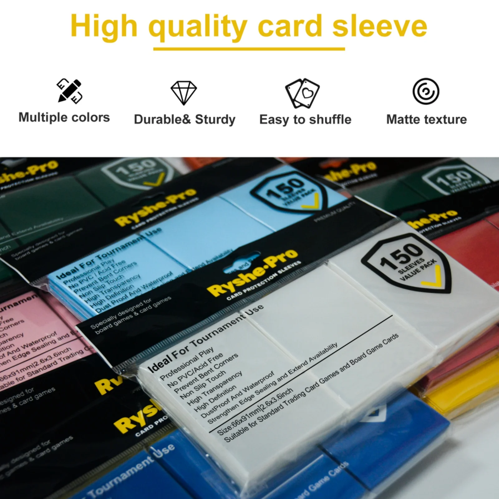 150 قطعة من أغلفة البطاقات الم - مراجعة Collector Card Sleeve وسعره
