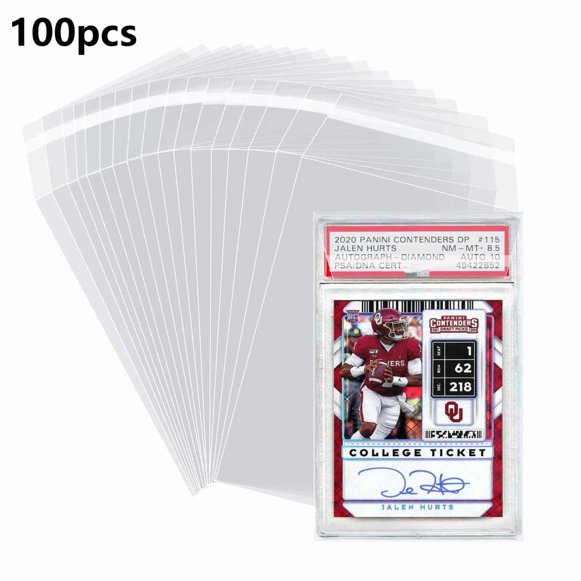 100 قطعة من أغلفة البطاقات الم - مراجعة Collector Card Sleeve وسعره
