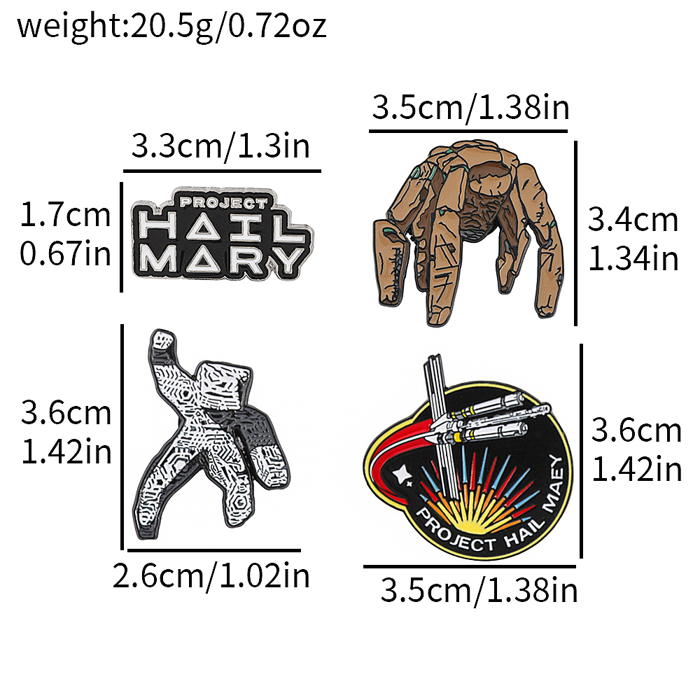 مجموعة من 4 دبابيس مينا مستوحا - مراجعة Enamel Pin Set وسعره